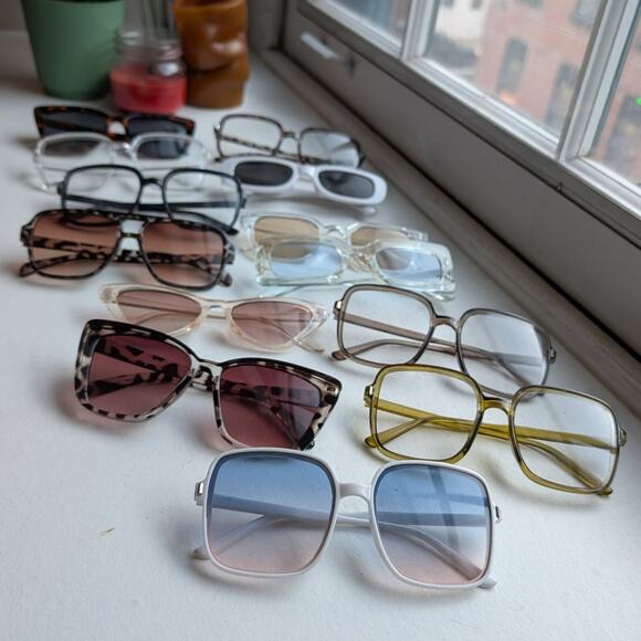 Retro Brown Tortishell Square Sunglasses 70s Festival Sunnies Zebra Print Shades - Picture 2 of 7